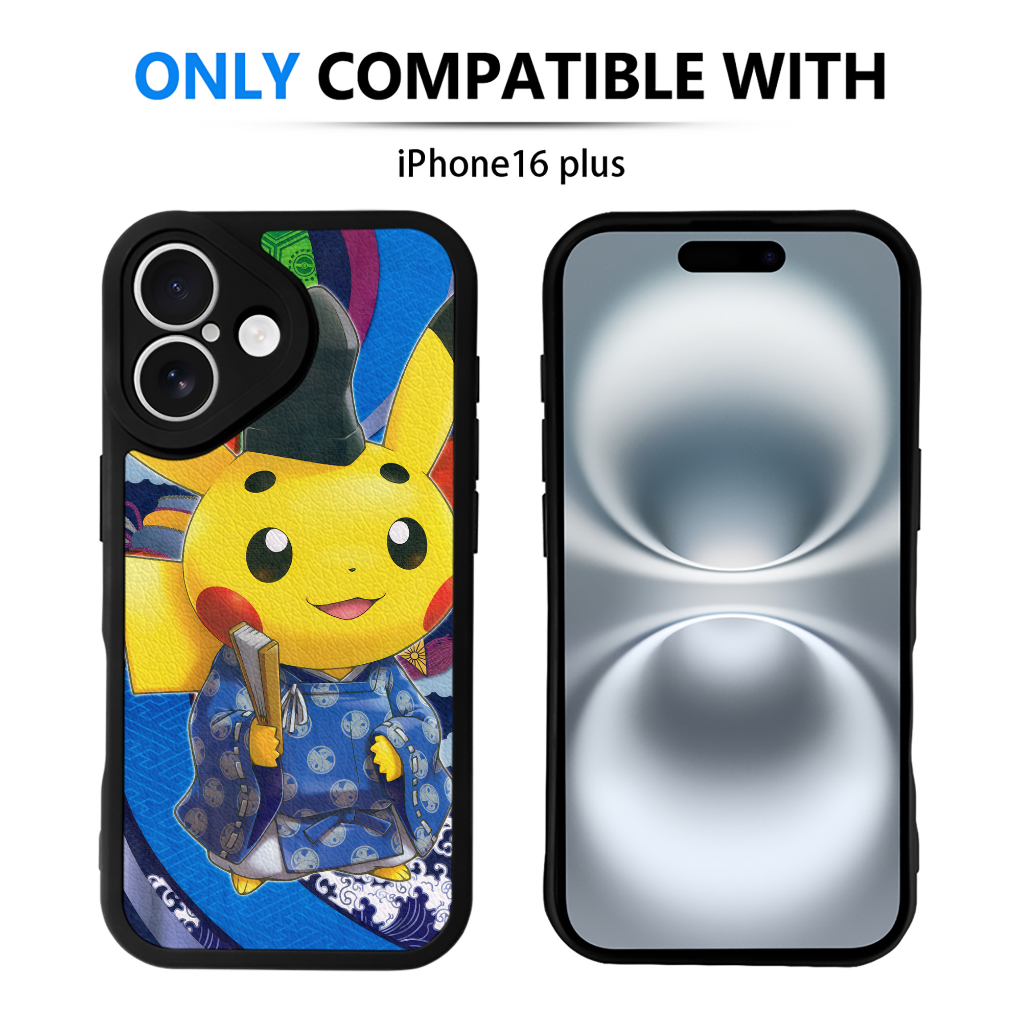（画像用） ポケットモンスター Pokémon 【iPhone 16シリーズ対応】シリコンスマホケース（レザー調） 材質：シリコン